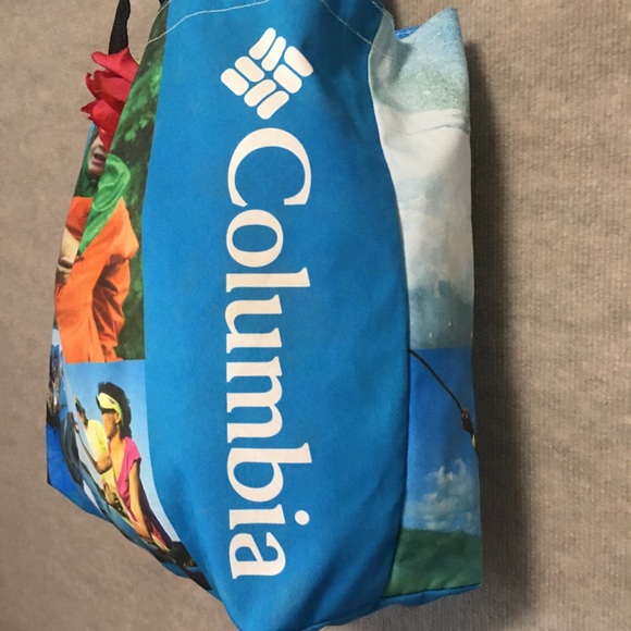 Reusable Graphic Tote Columbia Reuse Recycle LIKE NEW - Picture 8 of 12